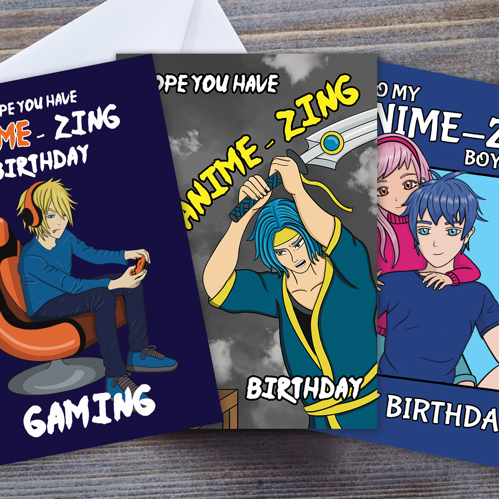 Anime Birthday Cards For Him