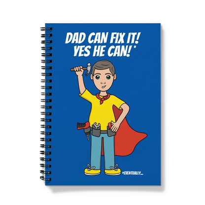 Funny Notebook For Dad - Superhero DIY Joke