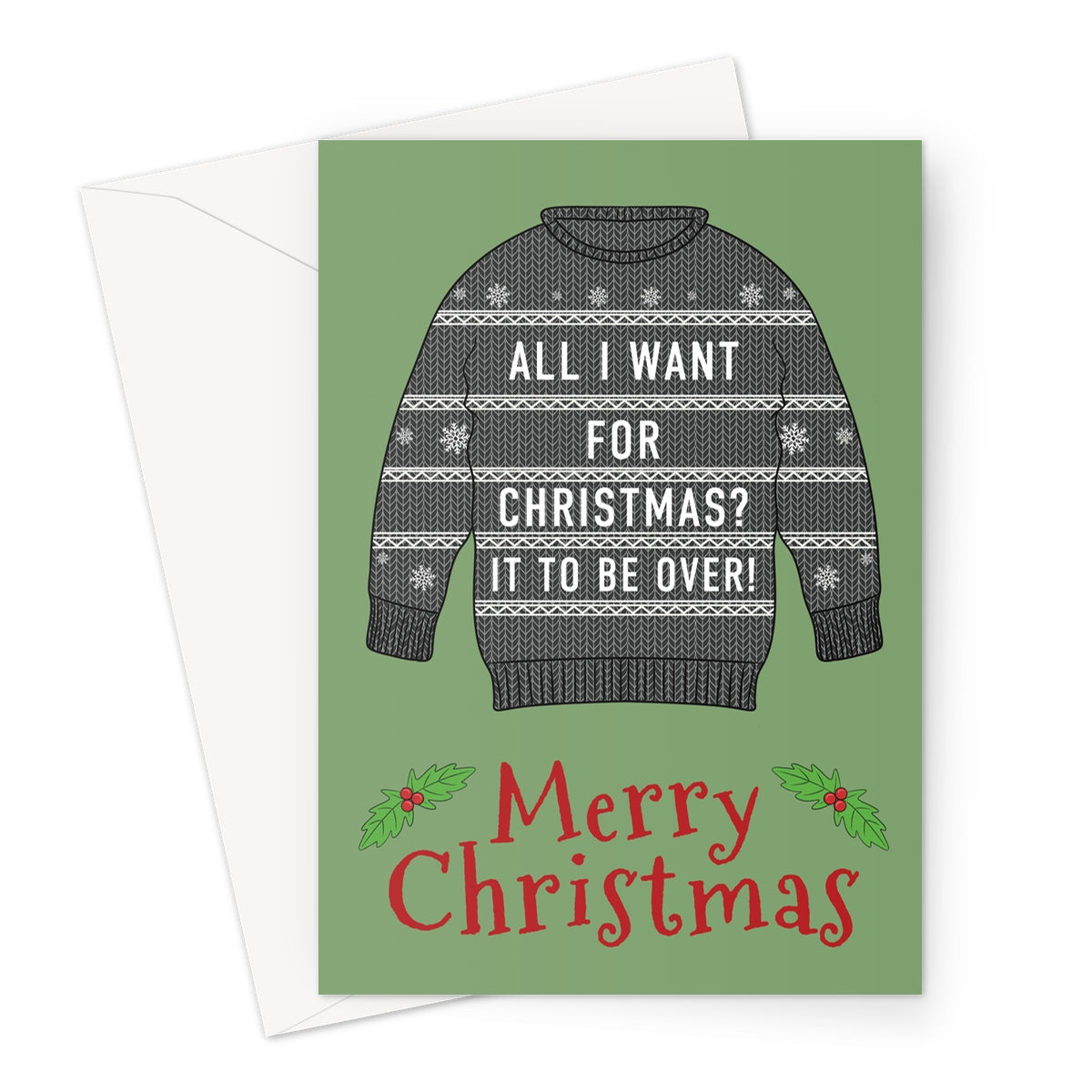 Bah Humbug Christmas Jumper Card