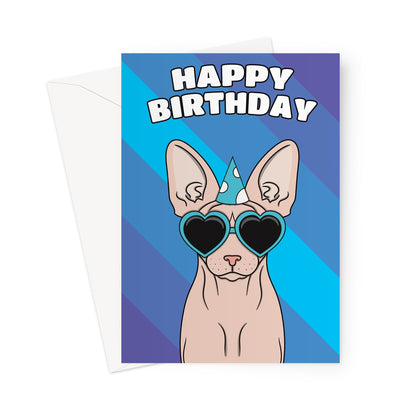 Sphynx Cat Birthday Card