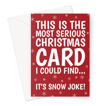 Witty Christmas Card - Bad Christmas Joke