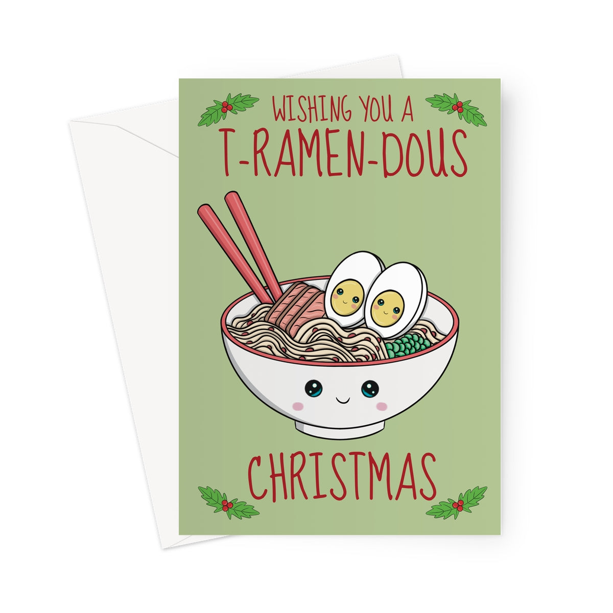 Ramen Noodles Christmas Card