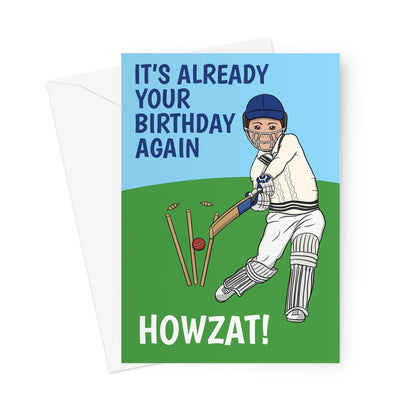  Funny Cricket Birthday Card