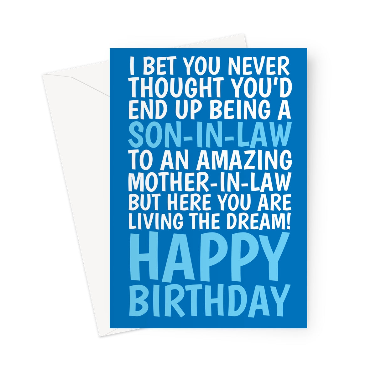 Funny Greeting Card For Son-In-Law