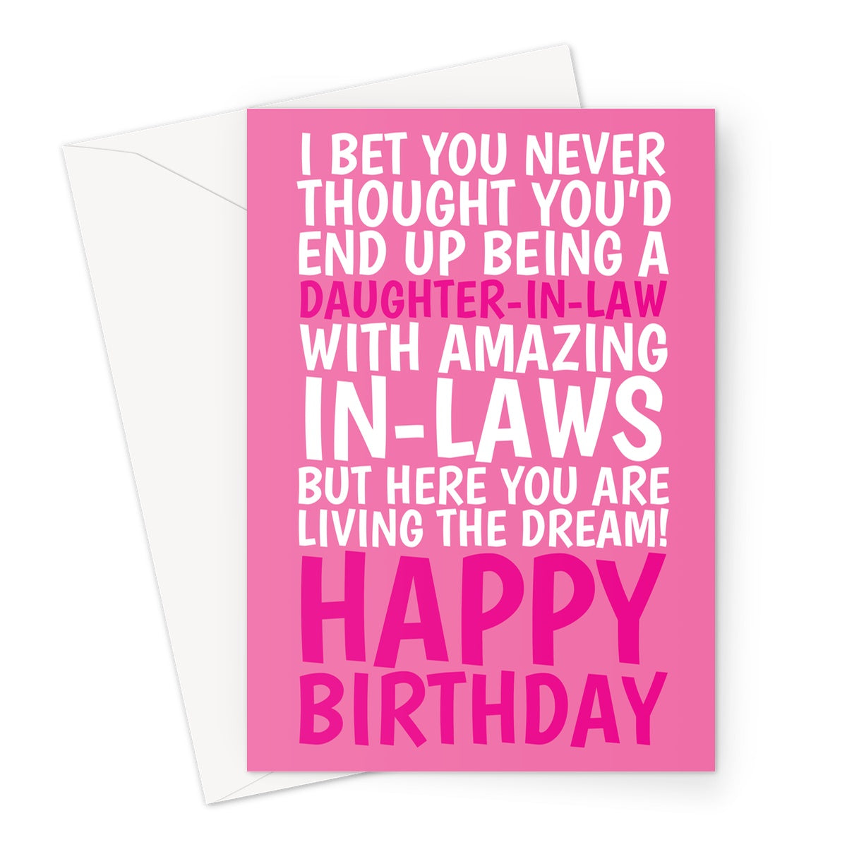 Funny Birthday Card For Daughter-In-Law From In-Laws