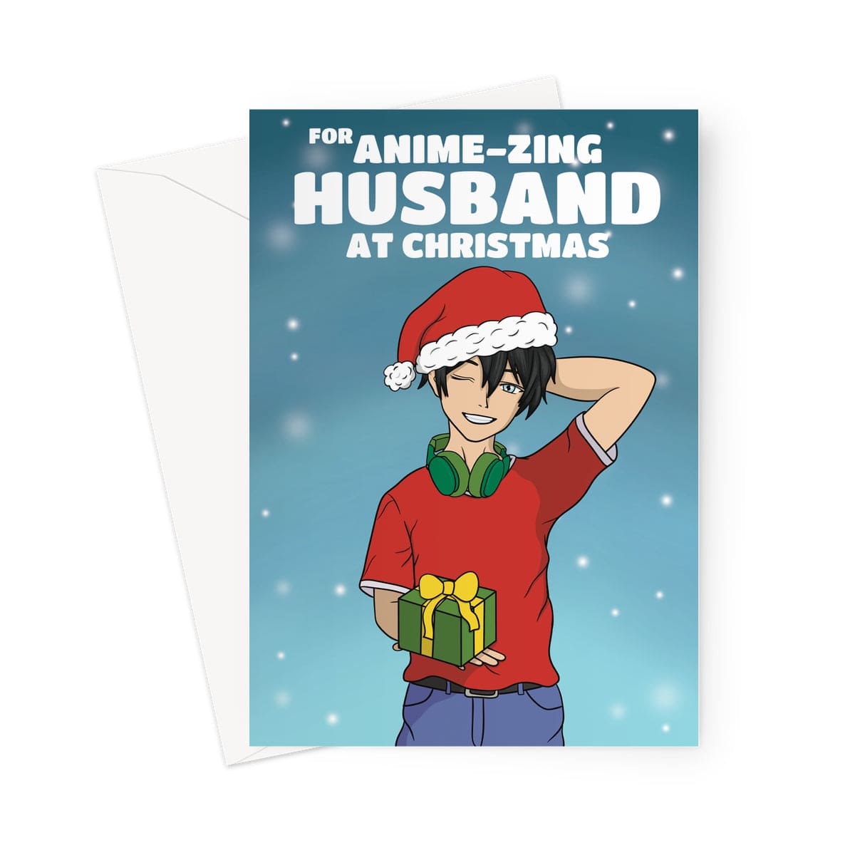 Christmas Anime Card For Husband