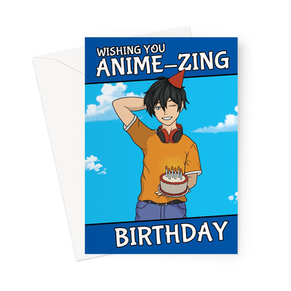 Anime Birthday Card For A Male