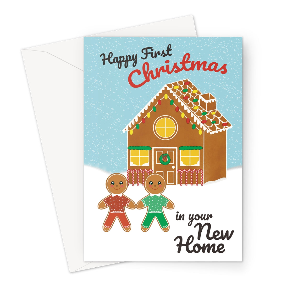 LGBTQ+ New Home Christmas Card - Gingerbread