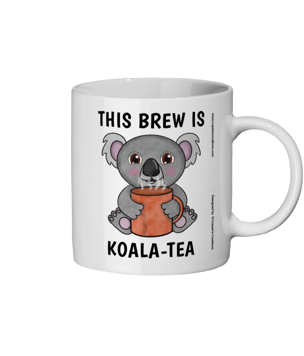 Funny Koala - Tea Brew Mug - Back View