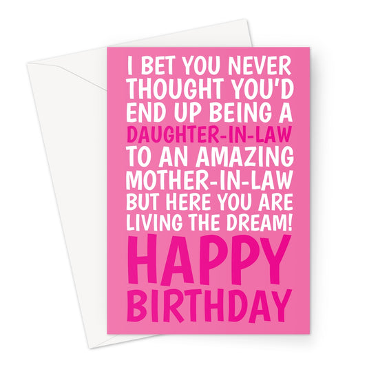 Funny Greeting Card For Daughter-In-Law