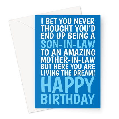 Funny Greeting Card For Son-In-Law