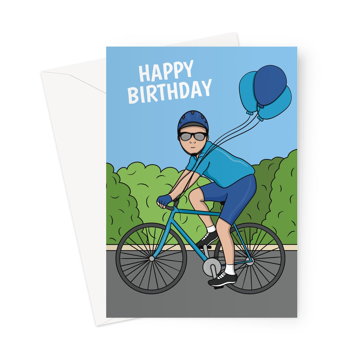 Push Bike Birthday Card For A Man