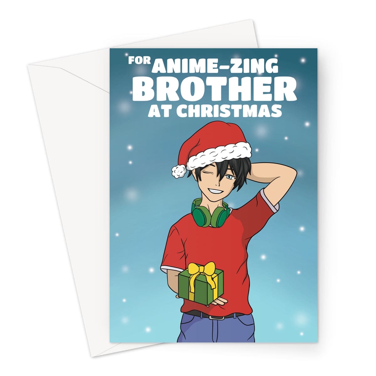 Christmas Anime Card For Brother