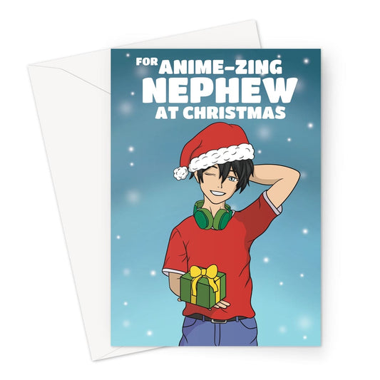 Christmas Anime Card For Nephew