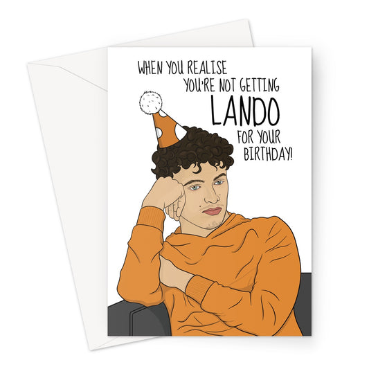 Lando Norris Birthday Card For A Girl