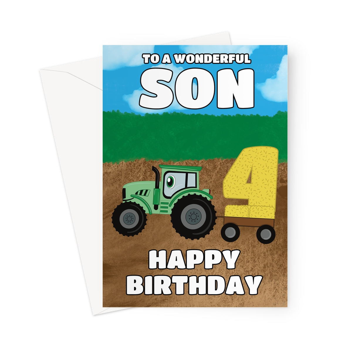 4th Birthday Card For A Wonderful Son