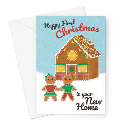 First Christmas In Your New Home Card - Gingerbread