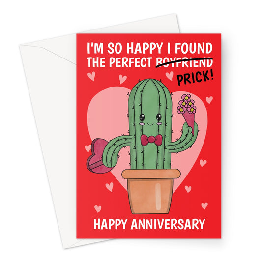 Funny Boyfriend Happy Anniversary Card