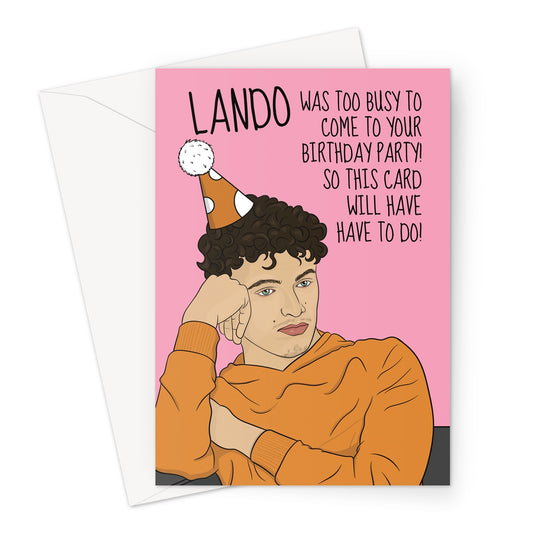 Funny Lando Norris Birthday Card - Only A Card