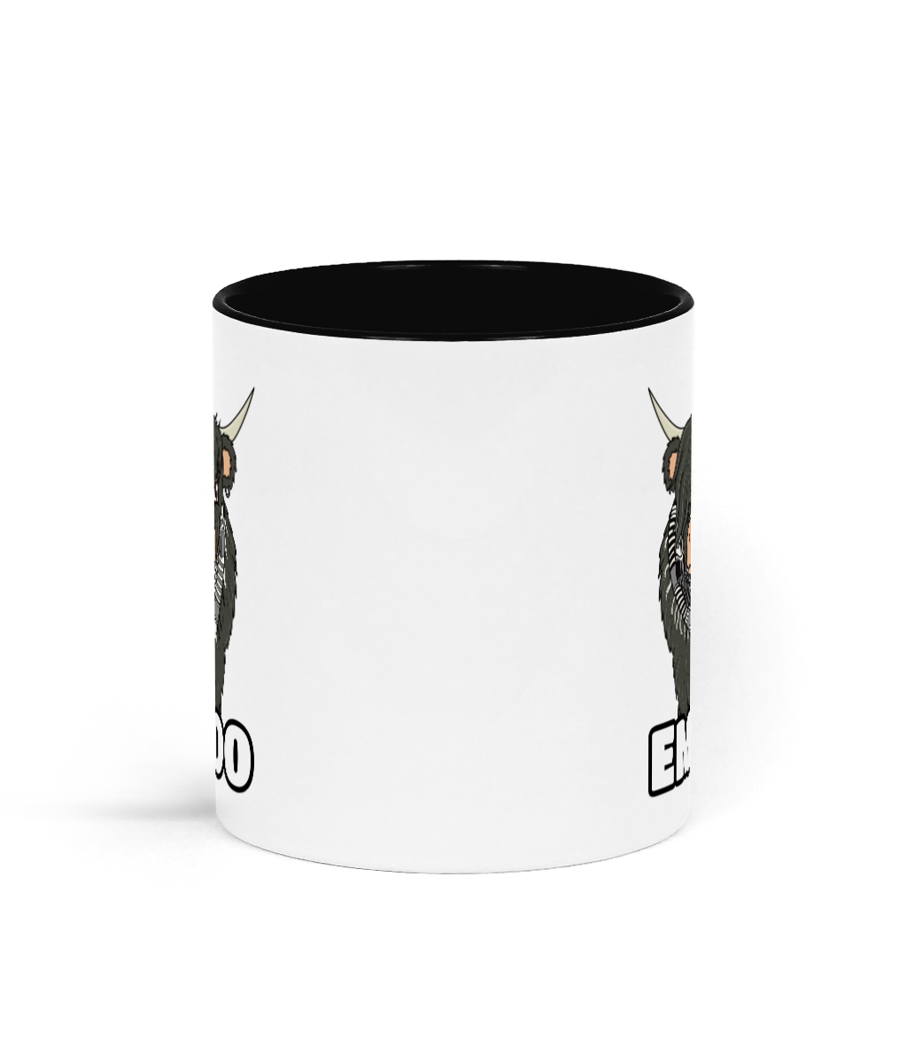 Funny Emo Cow Mug – Cute 'Emoo' Highland Cow Gift for Emo Lovers