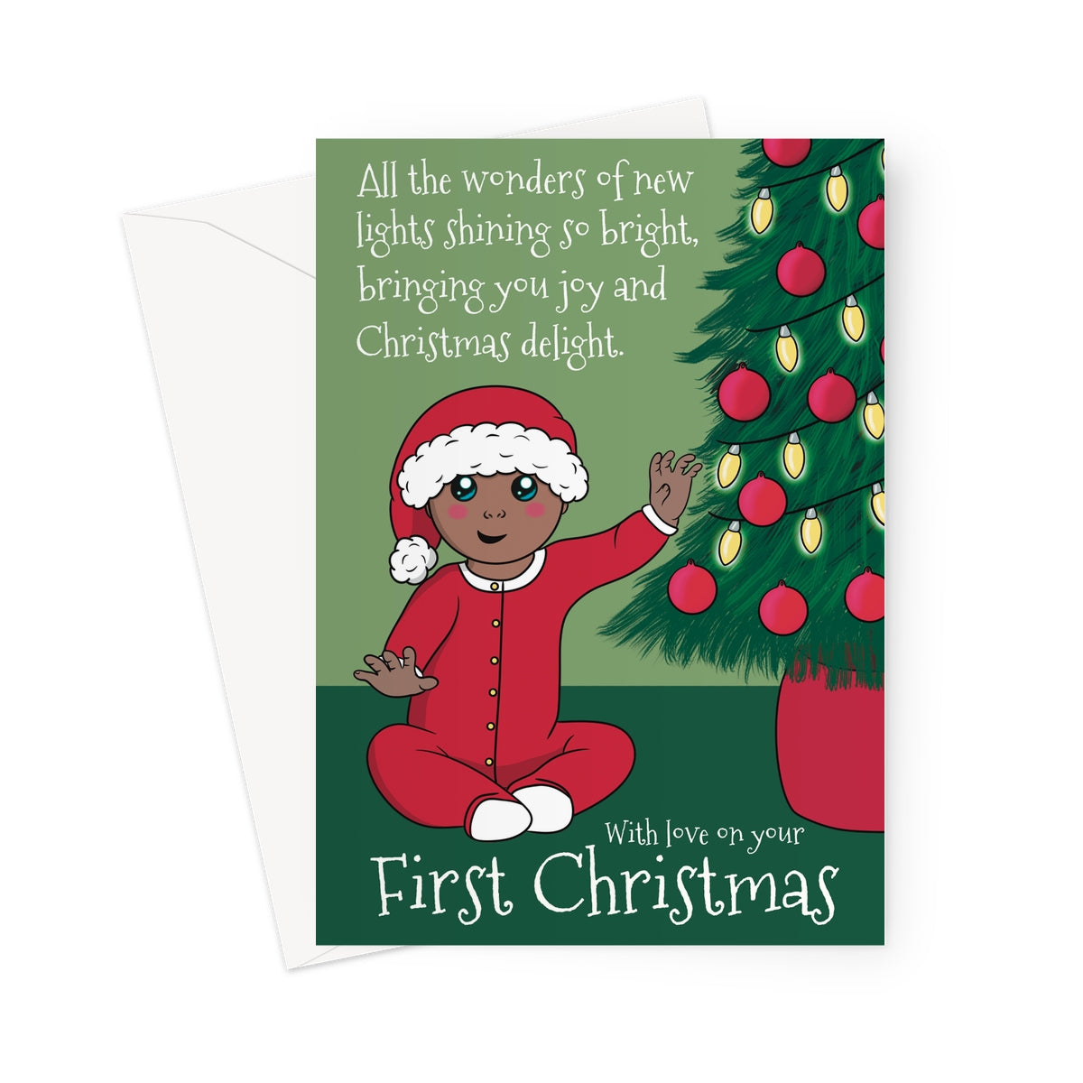 Newborn First Christmas Card