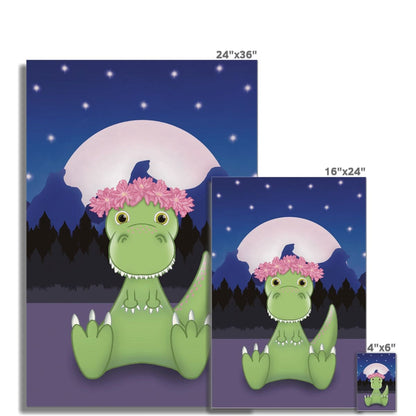 Cute Dinosaur Print For Girls Nursery