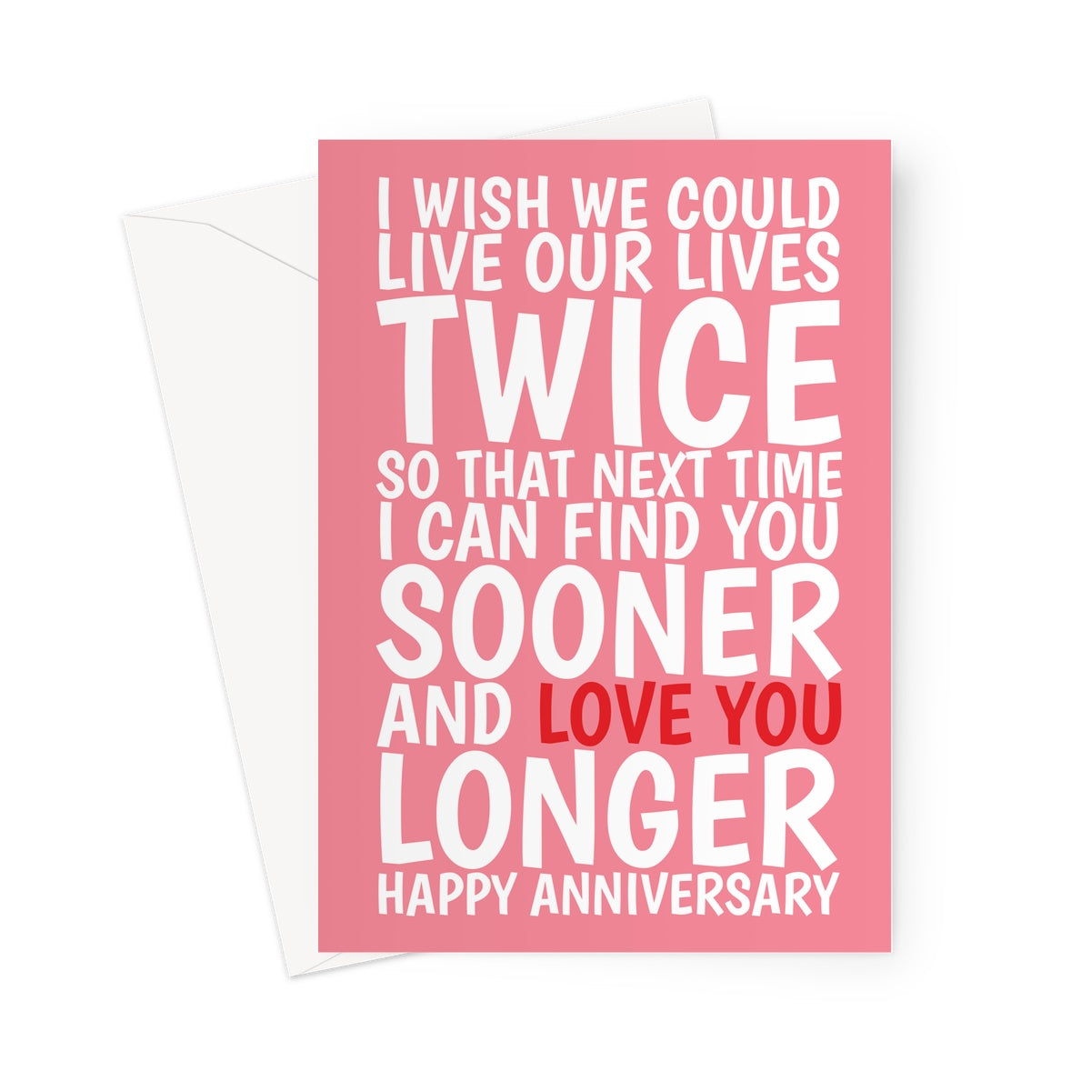 Romantic Anniversary Card For Wife