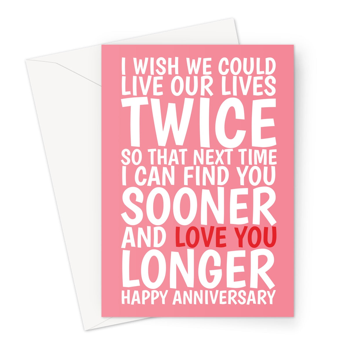 Romantic Anniversary Card For Wife