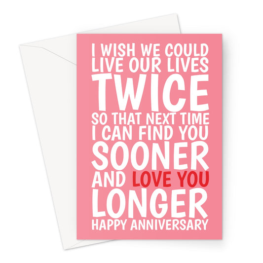 Romantic Anniversary Card For Wife