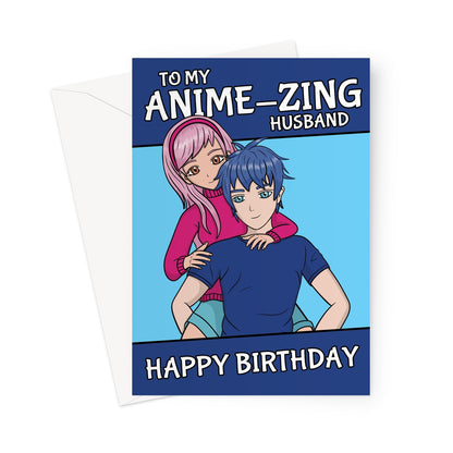 Anime Birthday Card For Husband