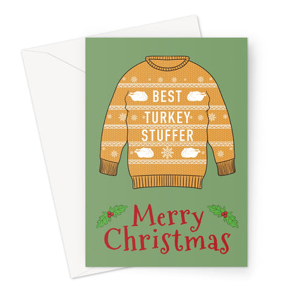 Turkey Stuffer Christmas Jumper Card