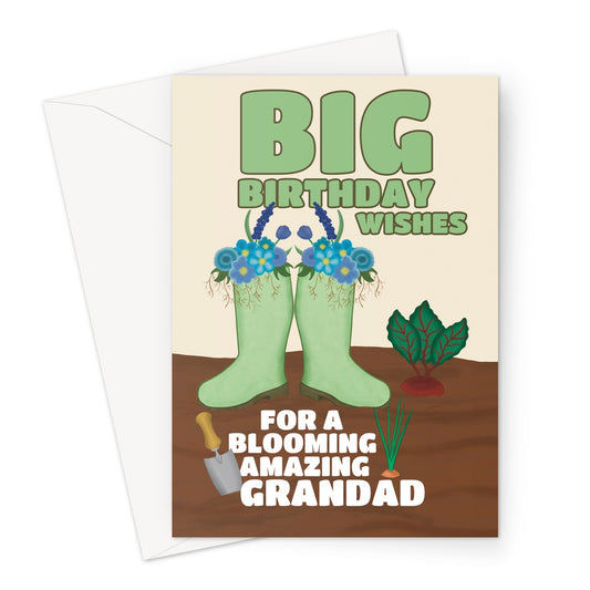 Gardener Birthday Card For Grandad