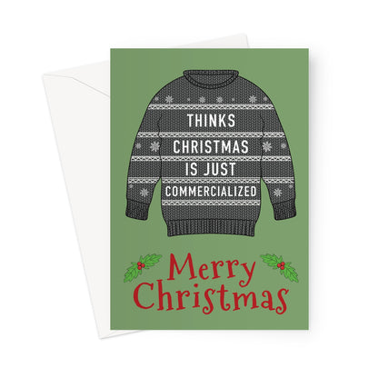 Commercialized Christmas Jumper Card