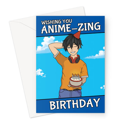 Anime Birthday Card For A Male