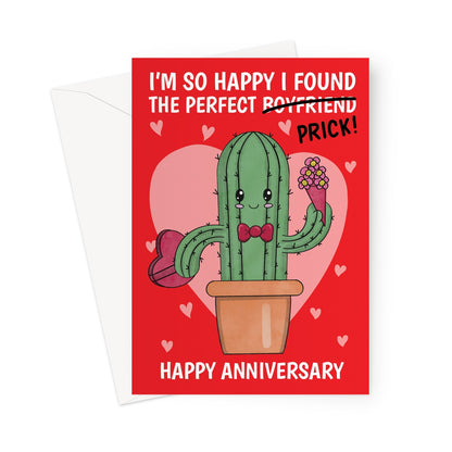 Funny Boyfriend Happy Anniversary Card