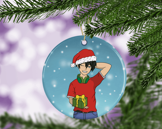 Anime Boy Bauble - Christmas Tree Decoration