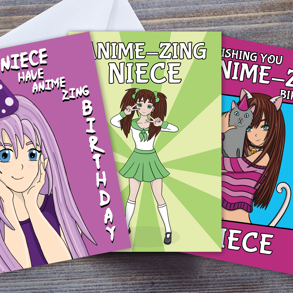 Anime Birthday Cards For A Niece