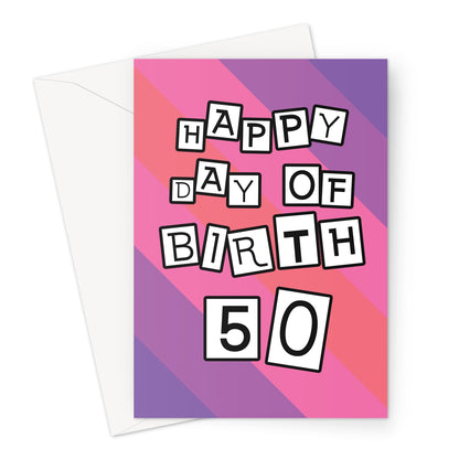 Birthday Card For A Woman's 50th