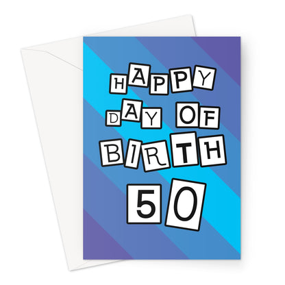 Birthday Card For Mans 50th