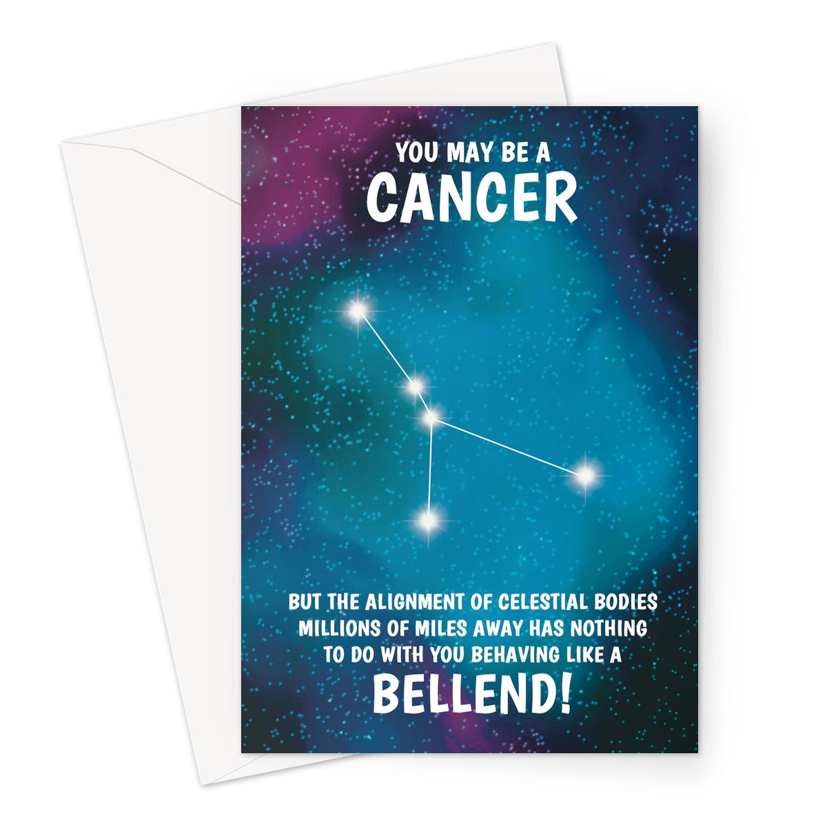 Cancer  Rude Star Sign Birthday Card