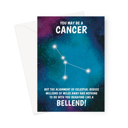 Cancer  Rude Star Sign Birthday Card