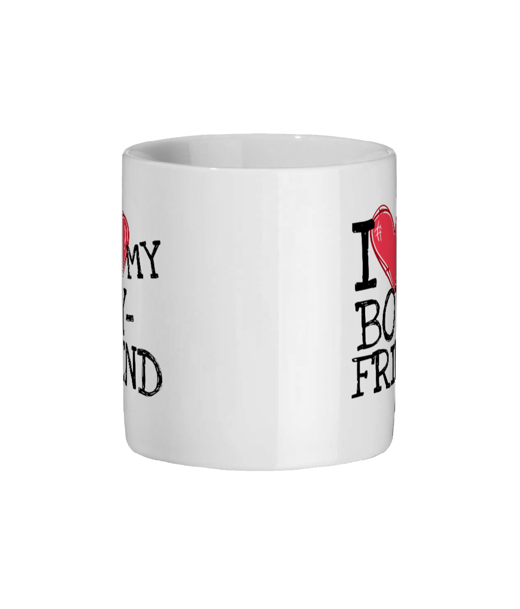 I Love My Boyfriend - Novelty Tea or Coffee Mug Gift