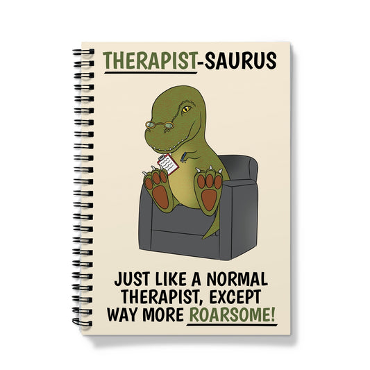 Funny Dinosaur Notebook For A Therapist