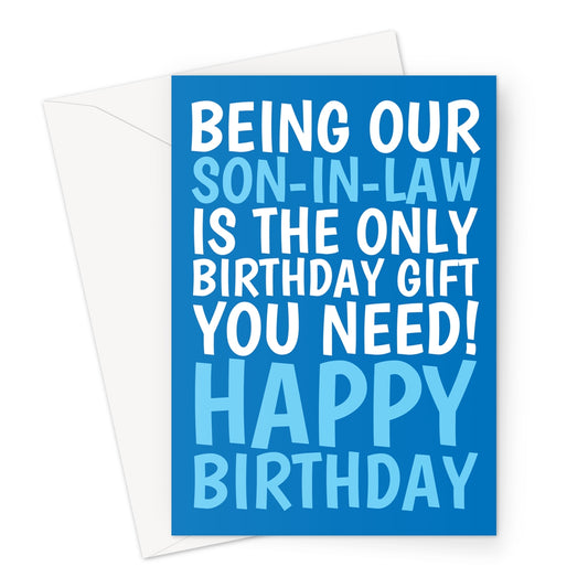 Funny Son-In-Law Birthday Gift Card