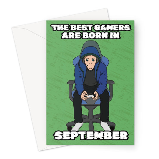 Gamer Birthday Card Born In September