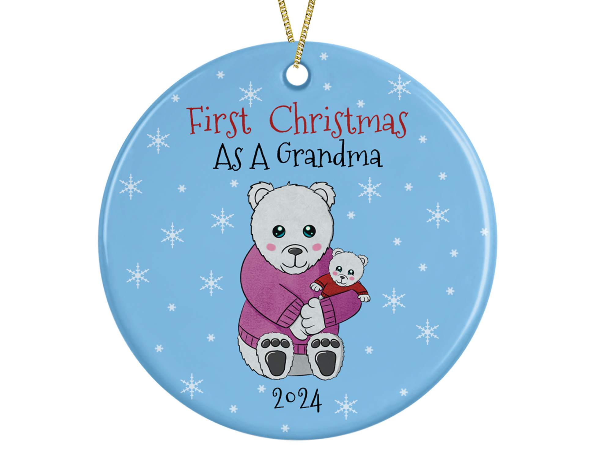 First Christmas As New Grandma Decoration