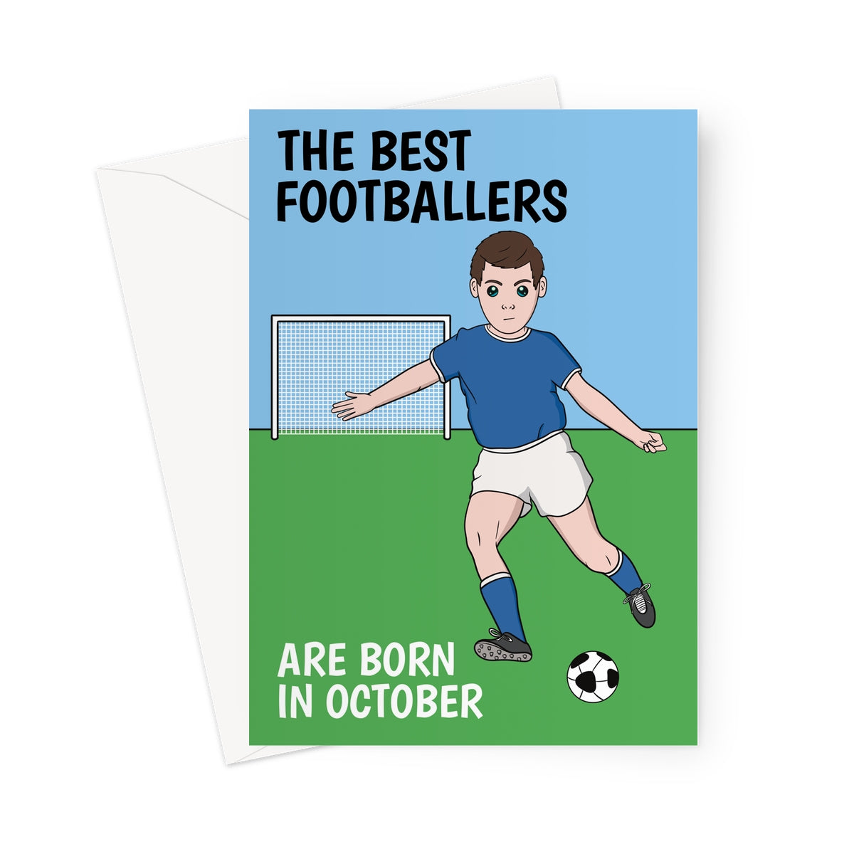 October Football Birthday Card