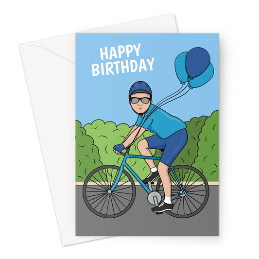 Push Bike Birthday Card For A Man