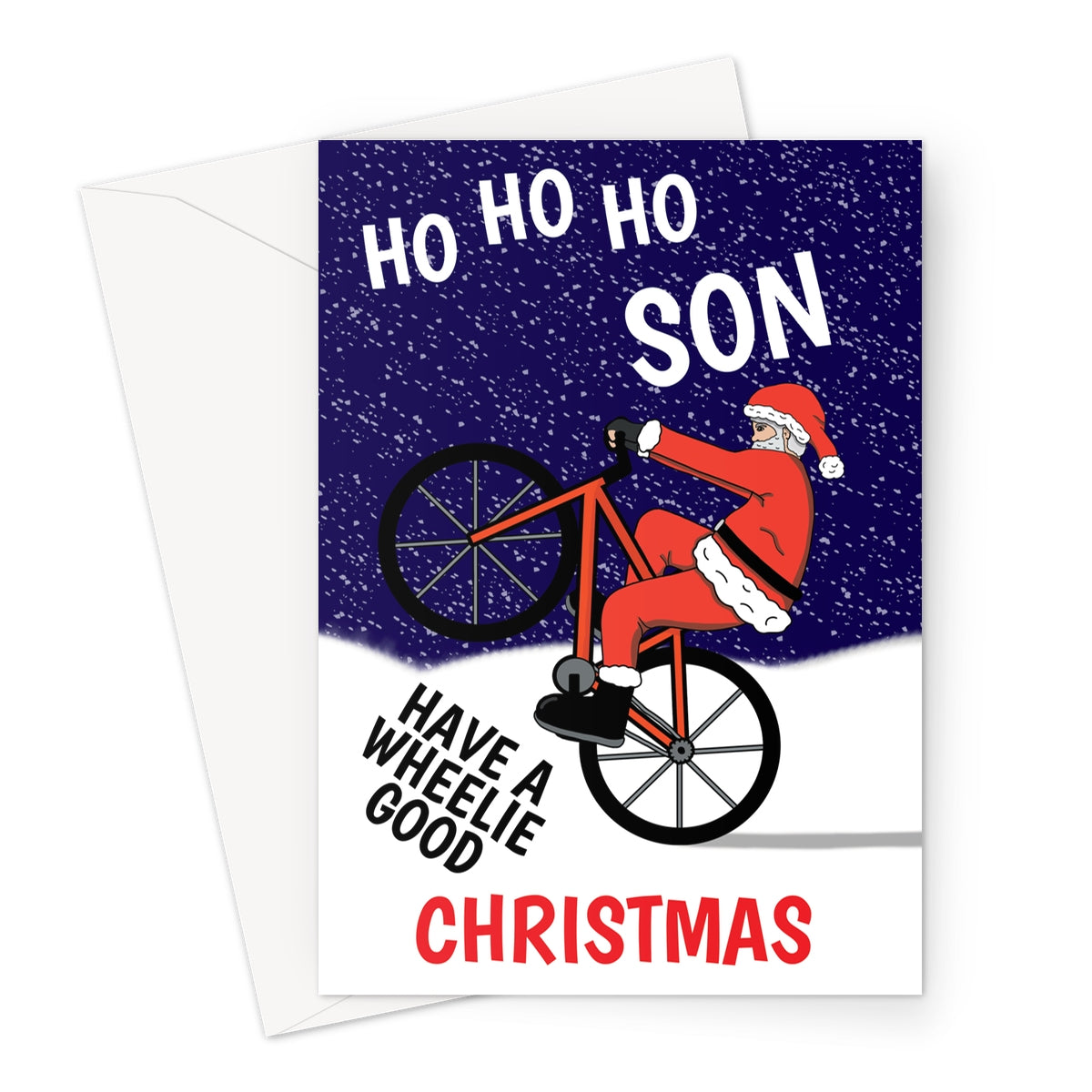 Cycling Christmas Card For Son