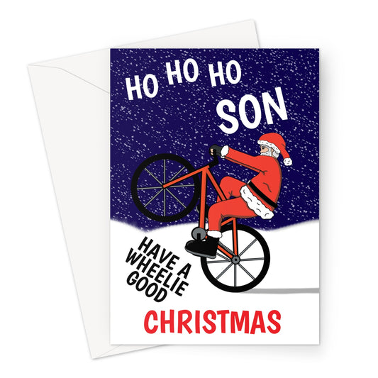 Cycling Christmas Card For Son